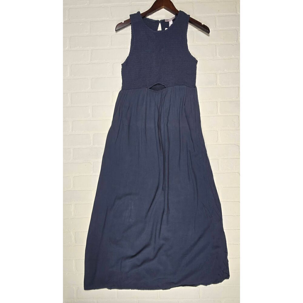 Isabel Maternity Blue Maxi Dress Medium